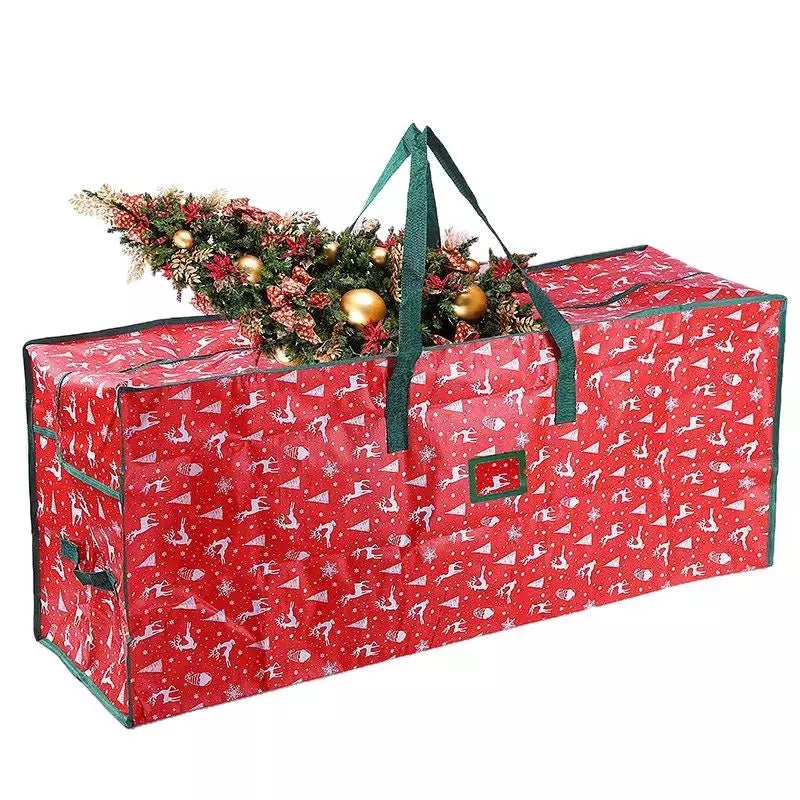 Borsa porta albero di Natale rossa