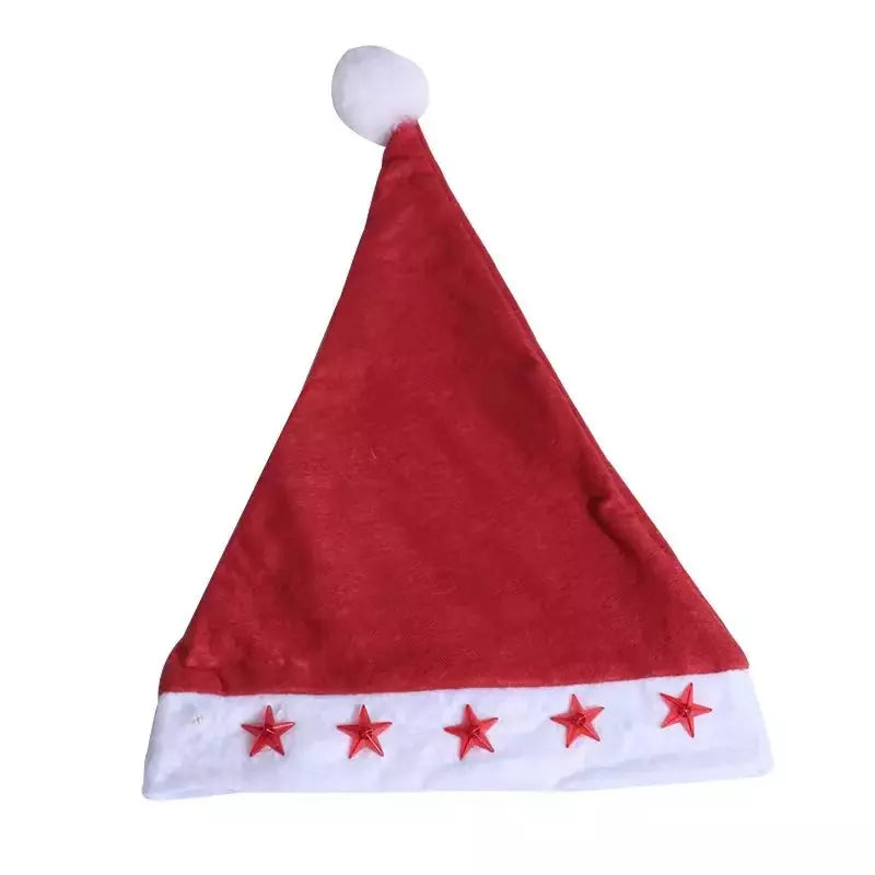 Cappello di Babbo Natale con stelle luminose