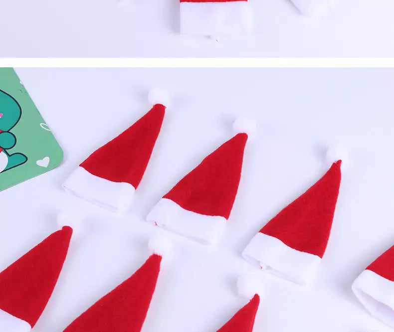 Mini cappello di Babbo Natale porta posate