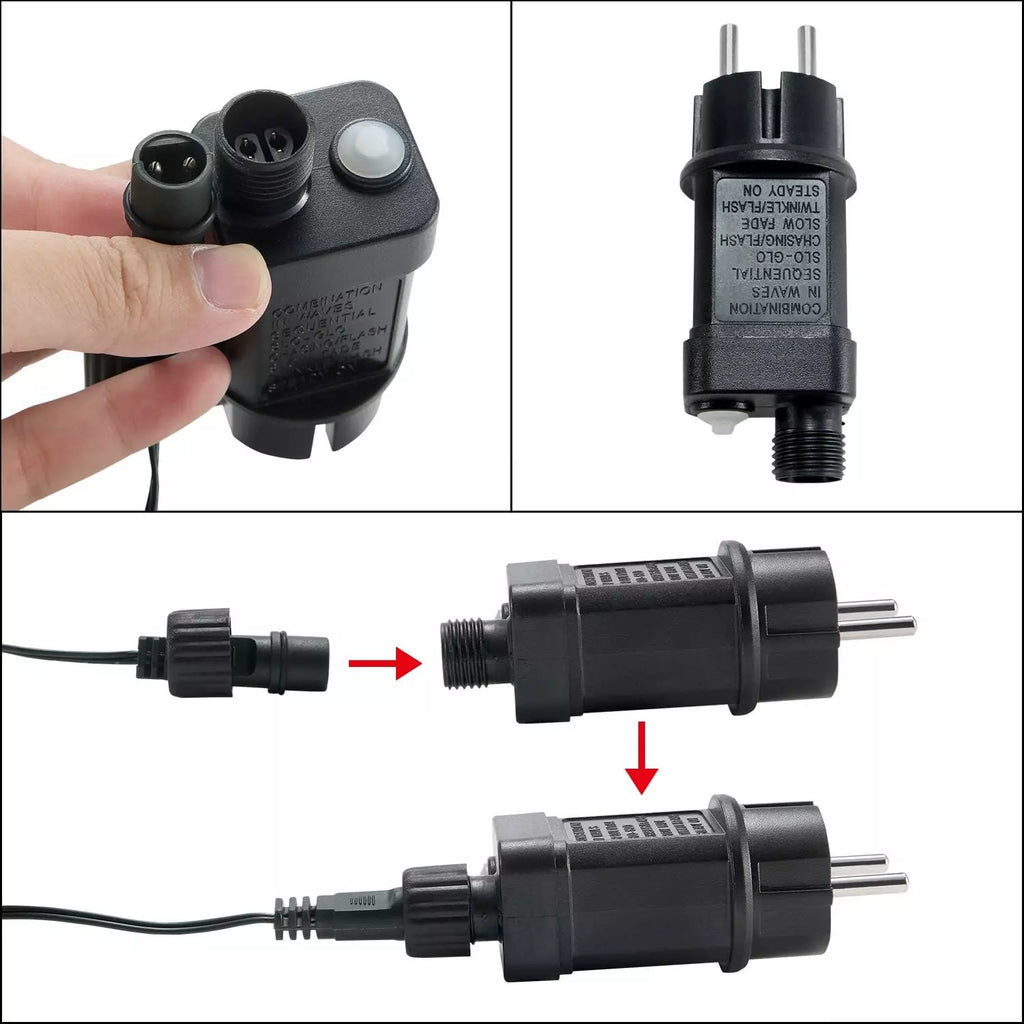 Serie luci di Natale 500 LED 50metri luce calda, uso interno